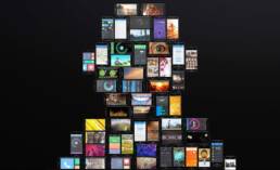 ASB Digital Interactive display wall made from phones